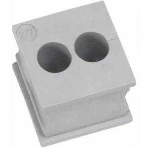 Image of Icotek KT 22 Cable grommet slotted Terminal max. 2mm Elastomer Grey