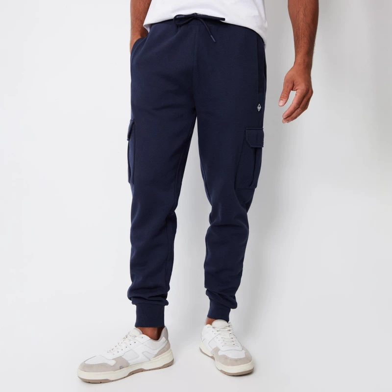 Image of Threadbare Cargo Style Joggers - Blue Blue XL
