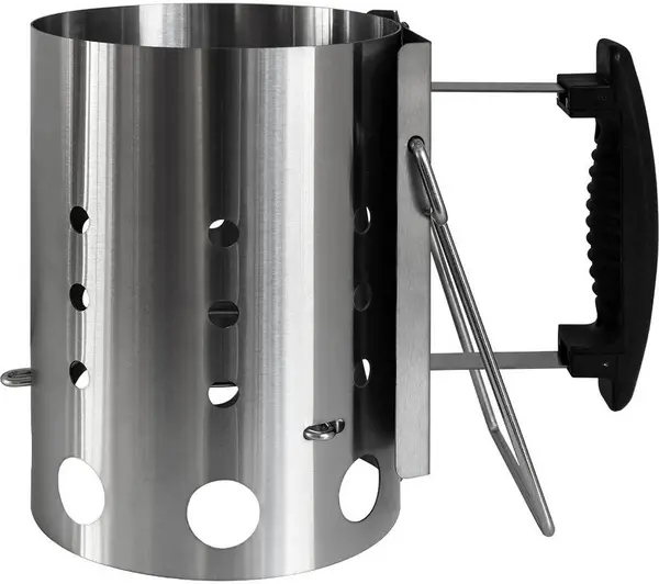 Image of Currys Home & Garden > Kitchen & Dining > Kitchen Appliances > Outdoor Grills GEORGE FOREMAN Quick-Fire Chimney BBQ Starter - 14cm 10258753