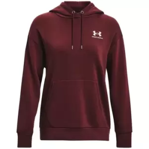 Image of Under Armour Essential Hoodie Womens - Red
