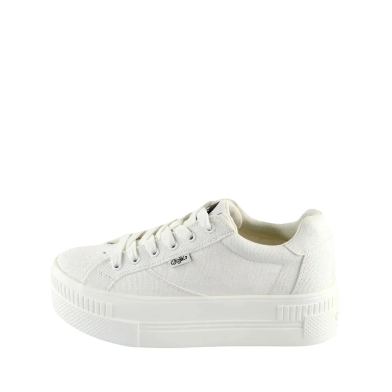 Image of Buffalo Womens organic cotton Trainers Buffalo Paired Blanc Female 41