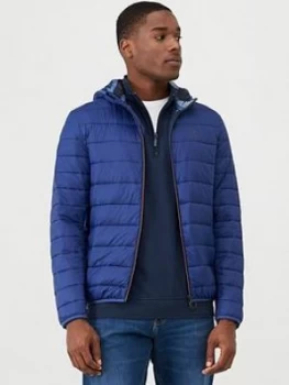 Image of Barbour Harg Quilted Padded Jacket - Blue