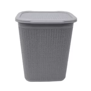 Image of JVL Loop Laundry Basket 50L Grey