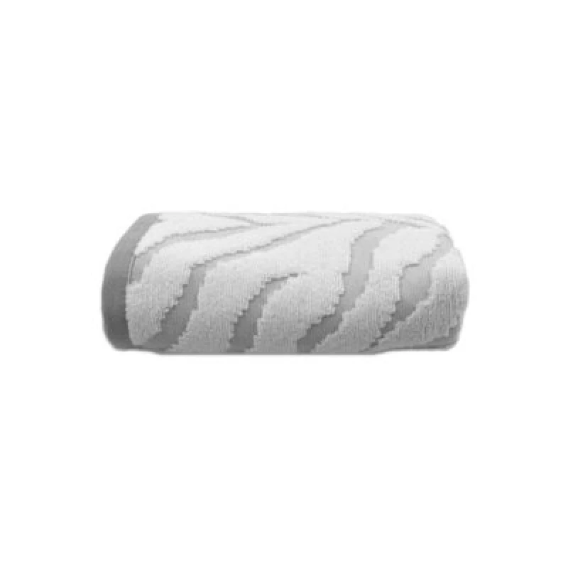 Image of Allure Bath Fashions Zebra Print Sculpted Hand Towel - White/grey
