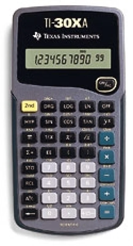 Image of Texas Instruments TI-30XA calculator Pocket Scientific Grey