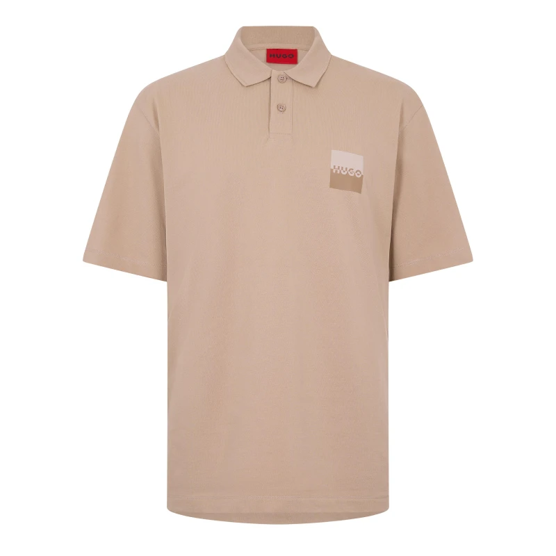 Image of Boss Mens Dusplity Short Sleeve Polo Shirt Medium Beige male XS