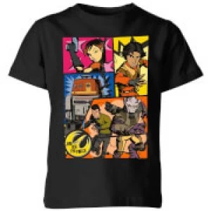 Image of Star Wars Rebels Comic Strip Kids T-Shirt - Black - 3-4 Years