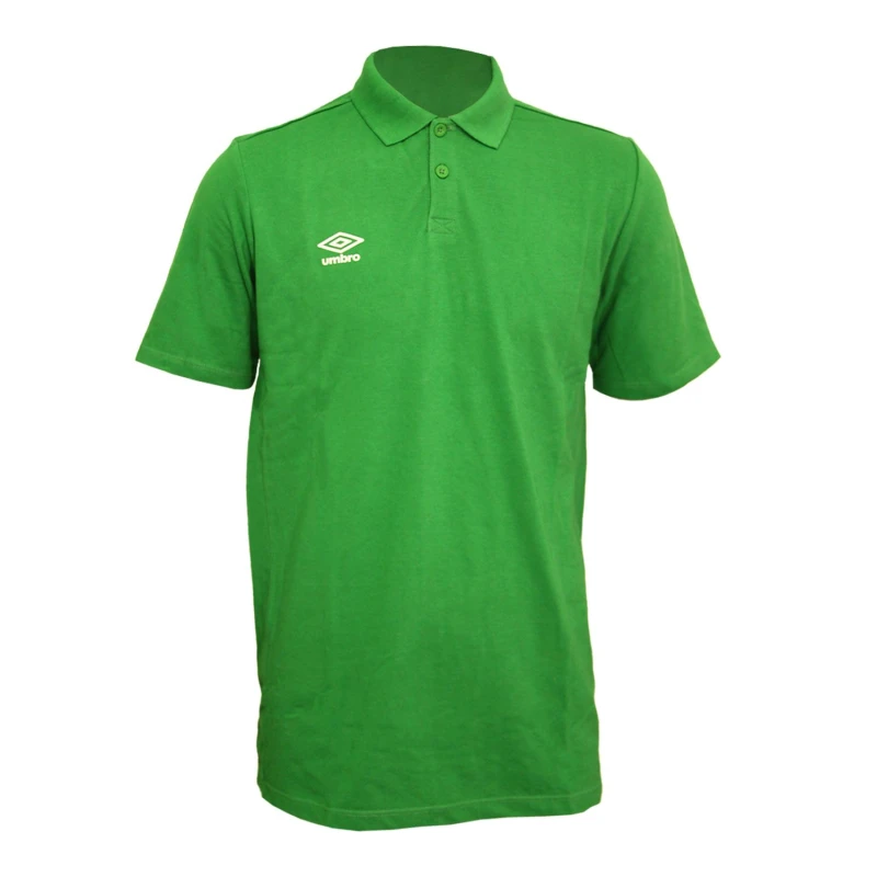 Image of Umbro Umbro Men Essential Polo Shirt in Green Size: Small Green S Male 5063652074572