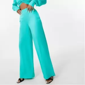 Image of Jack Wills Satin Wide Leg Trousers - Beige