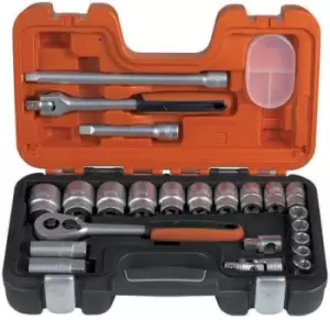 Image of Bahco S240AF 23 Piece Socket Set, 1/2 in Square Drive