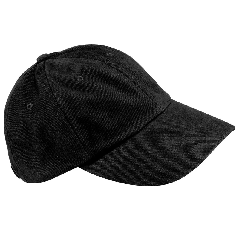 Image of Beechfield Beechfield Men Low Profile Heavy Brushed Cotton Baseball Cap Pack of 2 in Black One Size Male 5059269089764