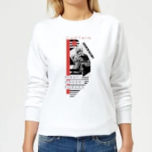 Image of Star Wars Captain Phasma Womens Sweatshirt - White - XS