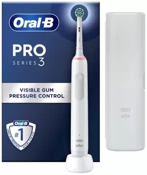 Image of Oral B Pro 3 3500 White Electric Toothbrush