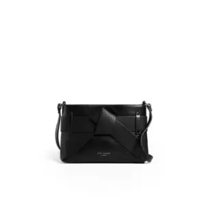 Image of Ted Baker Jimsina Bow PU Crossbody Bag - Black