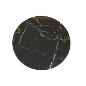 Image of Interiors by PH Round Marble Chopping Board - Black & Gold