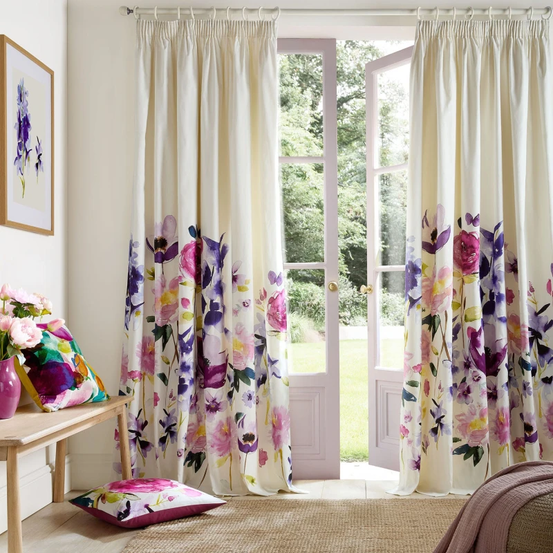 Image of Bluebellgray Taransay Curtains, 229 x 183cm, Fuchsia