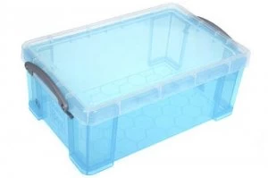 Image of Really Useful Plastic Storage Box Bright Blue 9L