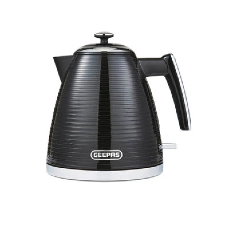 Image of Geepas Linear Collection Black Jug Bpa-Free Plastic 1.7L 3000W Electric Kettle