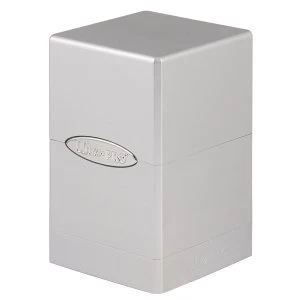 Image of Ultra Pro Metallic Silver Satin Tower Deck Box