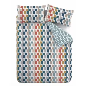 Image of Bianca Fine Linens Dakota Geo Egyptian Cotton Duvet Cover