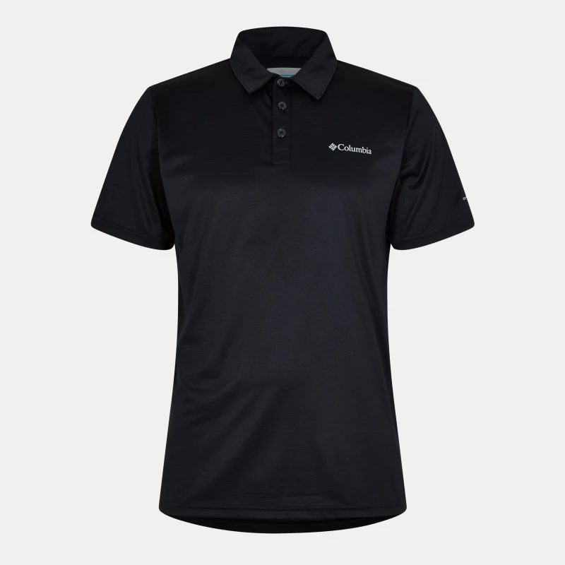Image of Columbia Short-Sleeve Polo Shirt Mens Black male Medium