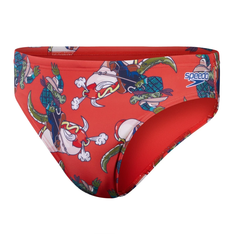Image of Speedo Escape 5cm Brief Mens - Red Red 2XL