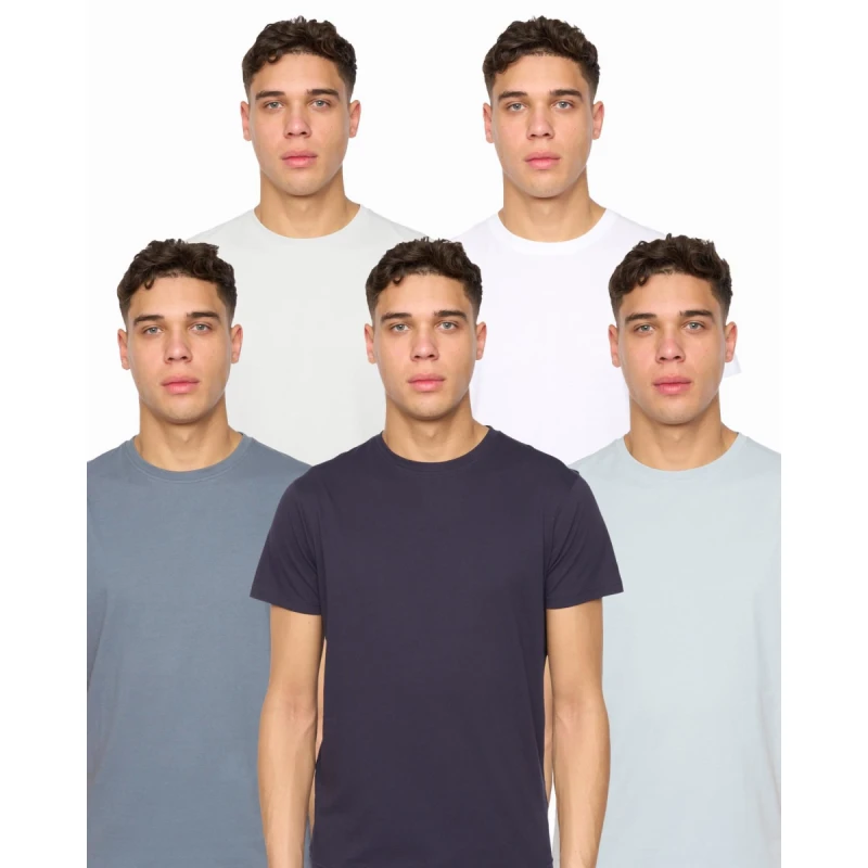 Image of Duck and Cover Demtare T-Shirt 5pk Assorted - L