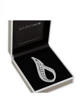Image of Jon Richard Jon Richard Crystal Stone Pave Infinity Brooch