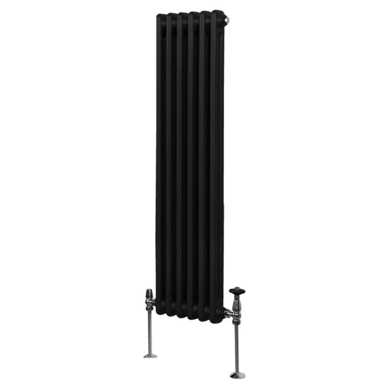 Image of MONSTER-SHOP Traditional 2 Column Radiator - 1500 x 292mm - Black 5055986189305