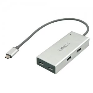 Image of Lindy 43091 interface hub USB 3.2 Gen 1 (3.1 Gen 1) Type-C 5000 Mbit/s