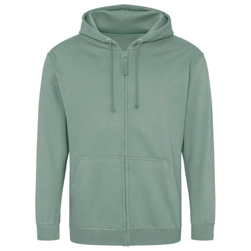 Image of AWDis AWDis Men Full Zip Hoodie in Dark Green Size: Small Dark Green S Male 5063574191555