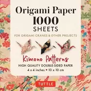Image of origami paper 1 000 sheets kimono patterns 4 10cm tuttle origami paper dou