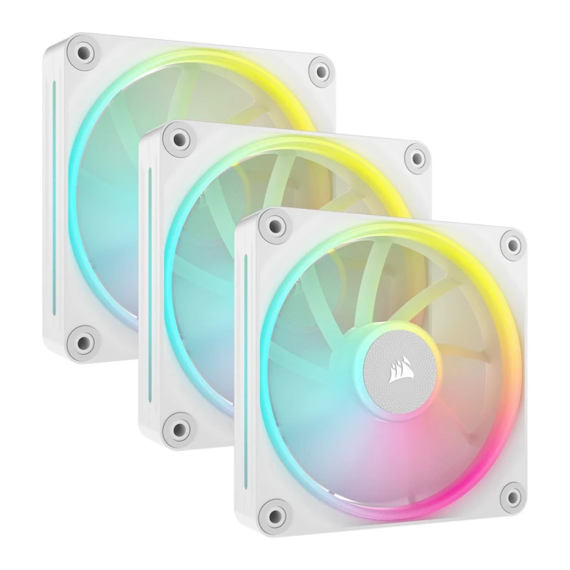 Image of CORSAIR iCUE LINK LX120 RGB 120mm PWM White Fan Starter Kit