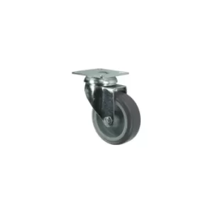 Image of Swivel Plate 50MM Rubber Tyre