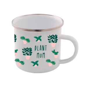 Image of Plant Mum Enamel Mug