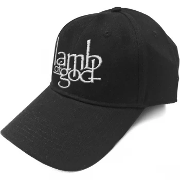 Image of Lamb Of God - Logo Mens Baseball Cap - Black