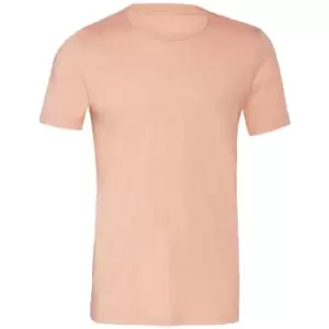 Image of Bella + Canvas Adults Unisex Heather CVC T-Shirt (L) (Coral Sunset Heather)