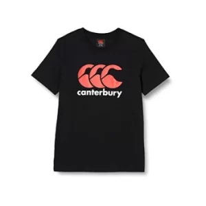 Image of Canterbury Junior Logo T-Shirt Black 10 Years