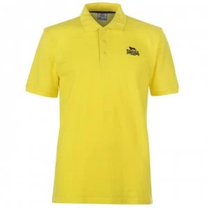 Image of Lonsdale Plain Polo Mens - Yellow