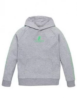 Image of Illusive London Boys Neon Logo Overhead Hoodie - Grey