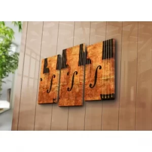 Image of 3PATK-14 Multicolor Decorative Canvas Painting (3 Pieces)