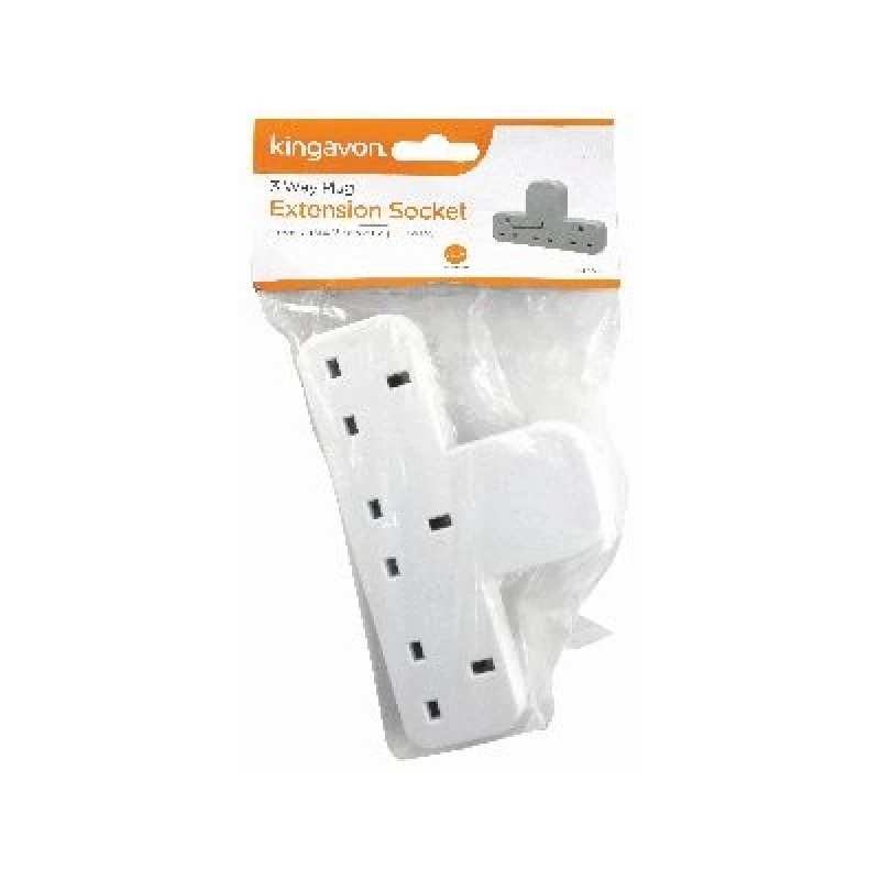 Image of Kingavon 3 Way Plug Extension Socket