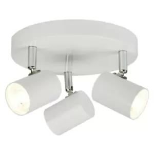 Image of Searchlight Rollo - Integrated LED 3 Light Spotlight White