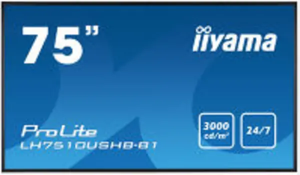 Image of iiyama 75" ProLite LH7510USHB-B1 4K Ultra HD Signage Commercial Display