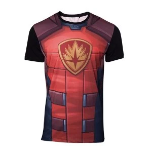 Image of Guardians of the Galaxy - Rocket Raccoon Sublimation Mens Medium T-Shirt - Red