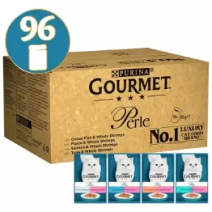 Image of Purina Gourmet Perle Ocean Delicacies Cat Food 96 x 85g