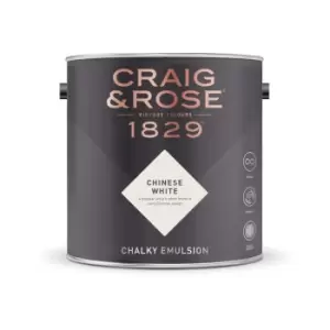 Image of Craig & Rose Chalky Emulsion Chinese White - 5L