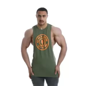 Image of Golds Gym Stretch Vest Mens - Green