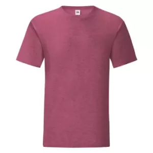 Image of Fruit Of The Loom Mens Iconic T-Shirt (XL) (Heather Burgundy)