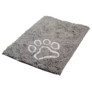 Image of Bunty Soft Microfibre Pet Dog Puppy Cat Mat Bed Doormat Absorbant Muddy Wet Paws - Grey - Large